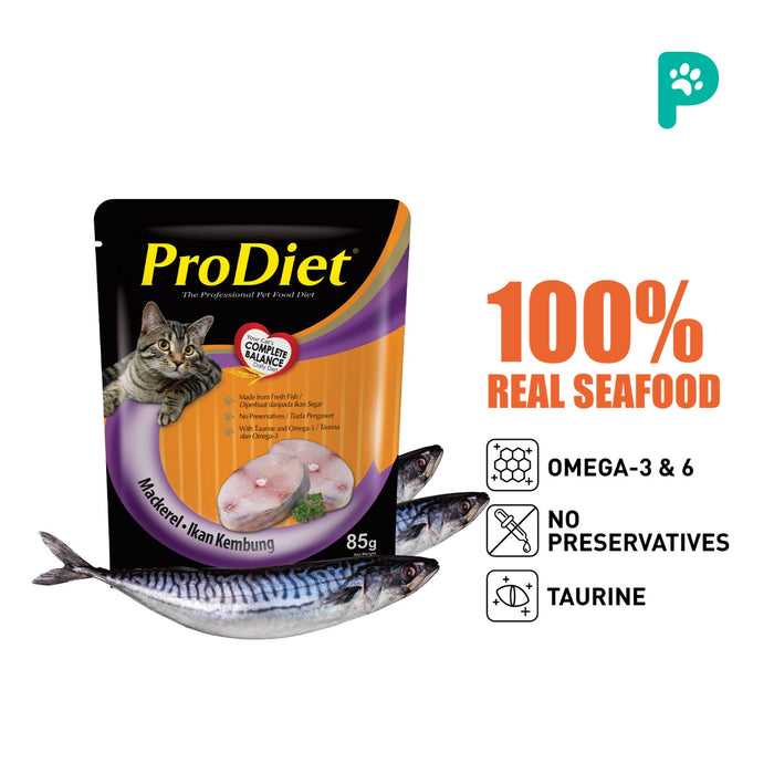 ProDiet 85G Wet Cat Food (Mackerel)