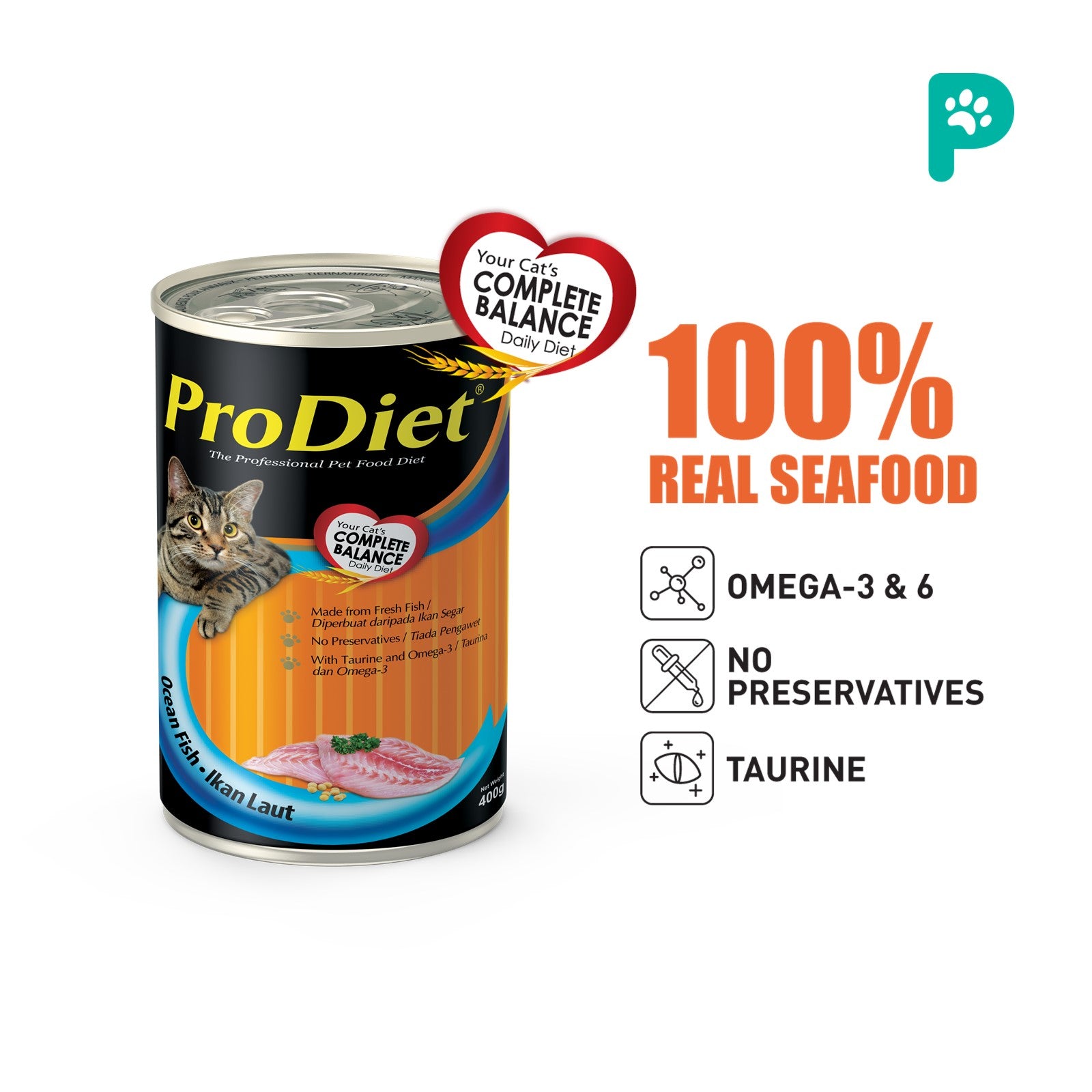 ProDiet 400G Wet Cat Food (Ocean Fish)