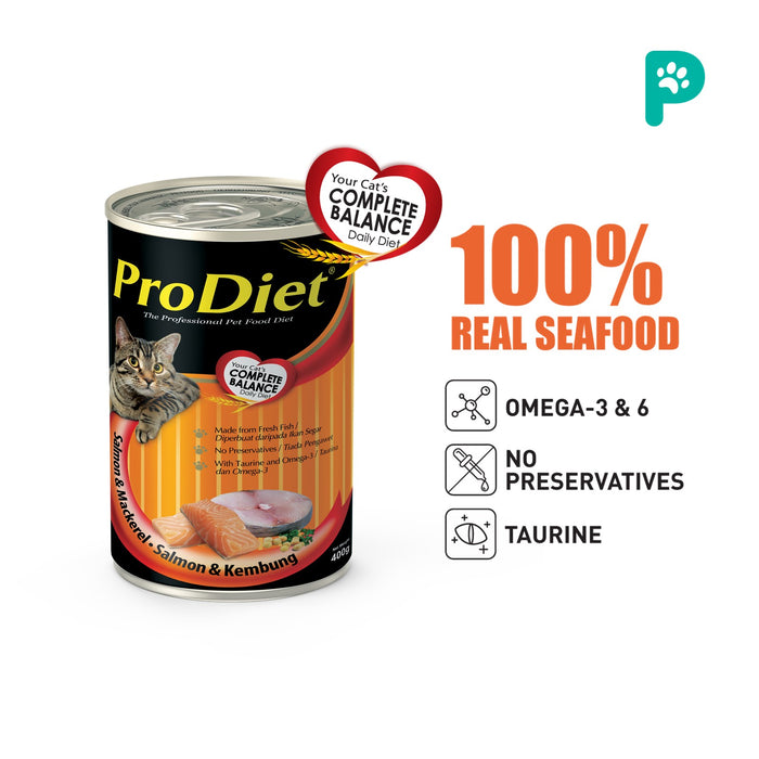 ProDiet 400G Wet Cat Food (Salmon & Mackerel)