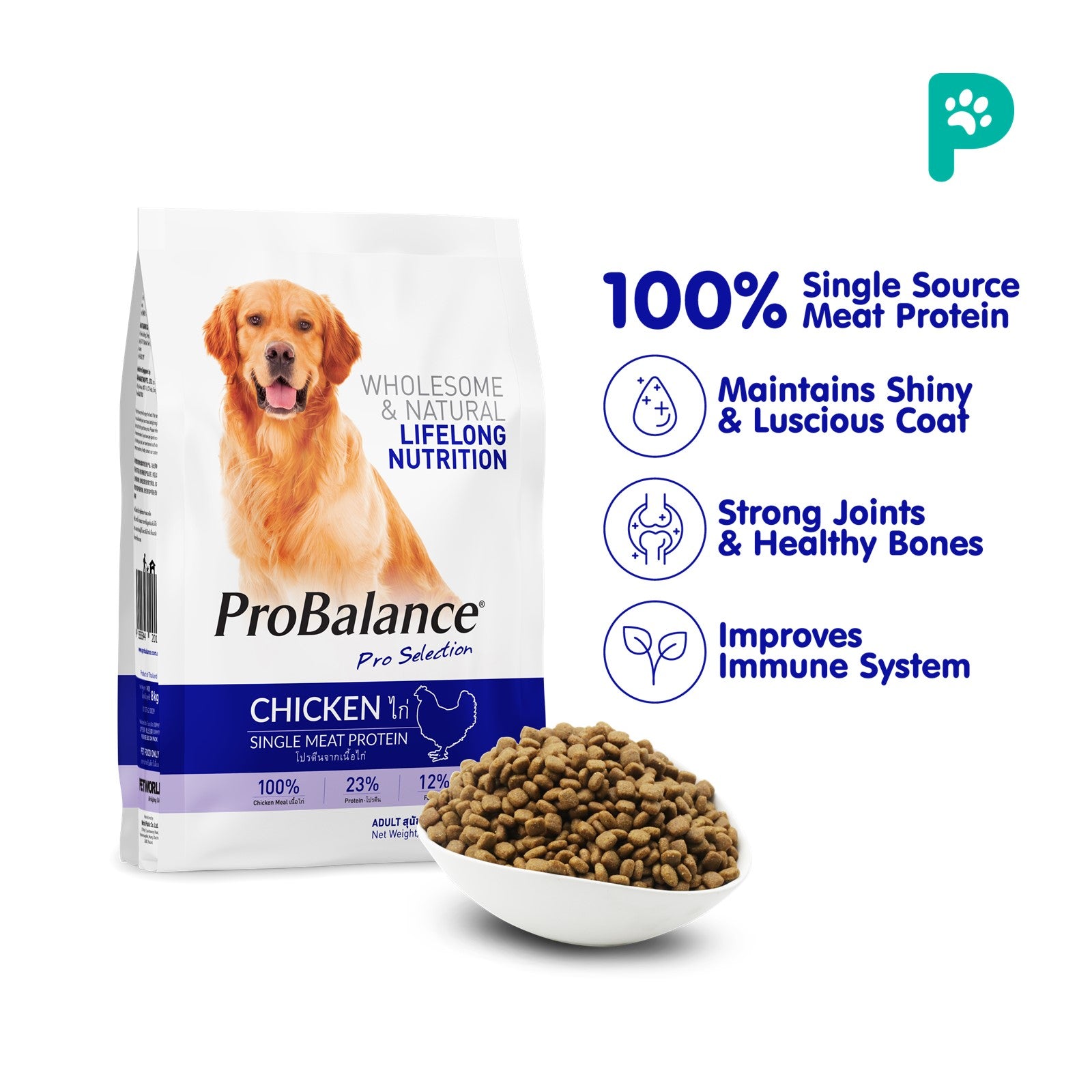 ProBalance Chicken 3.2KG Single Source Adult Dry Dog Food — PetSupply.my