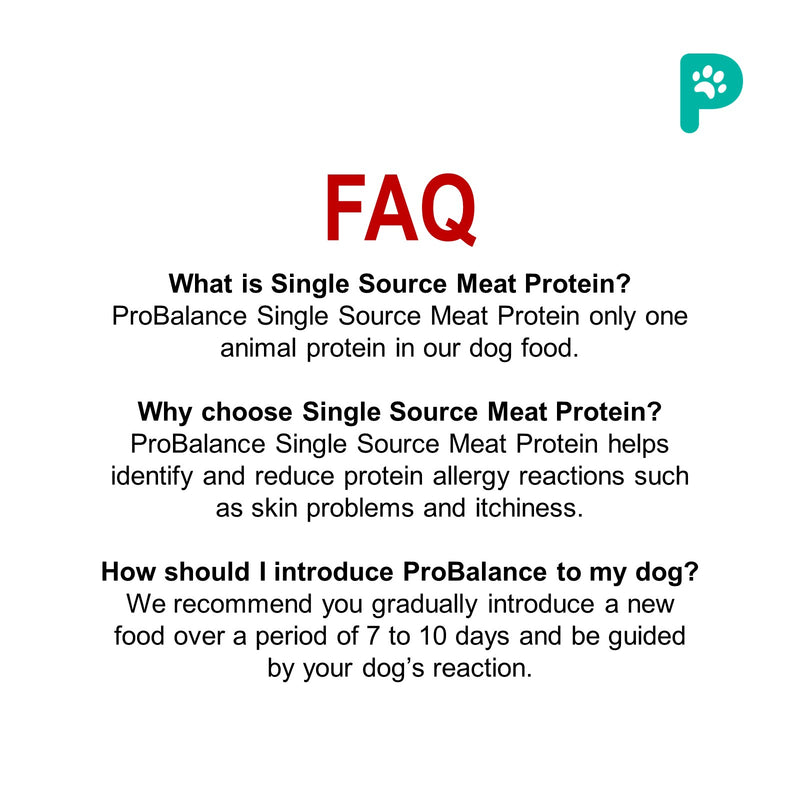 ProBalance 8KG Single Source Adult Dry Dog Food [Chicken]