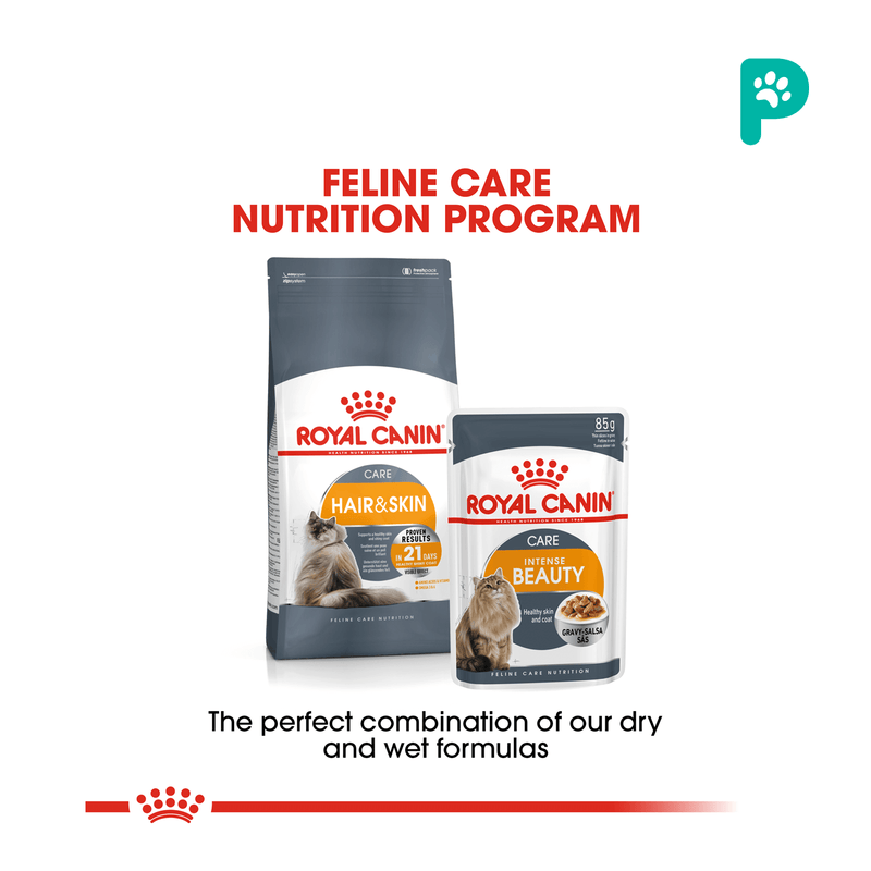 Royal Canin Intense Beauty Pouch Wet Cat Food (12 Packs)