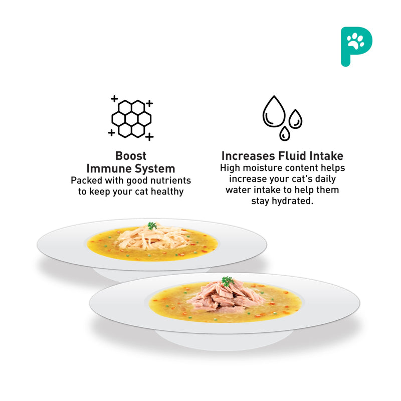 [Bundle Deals] ProDiet Cat Wet Food Broth in Chicken or Tuna (85g x 12 Packs)