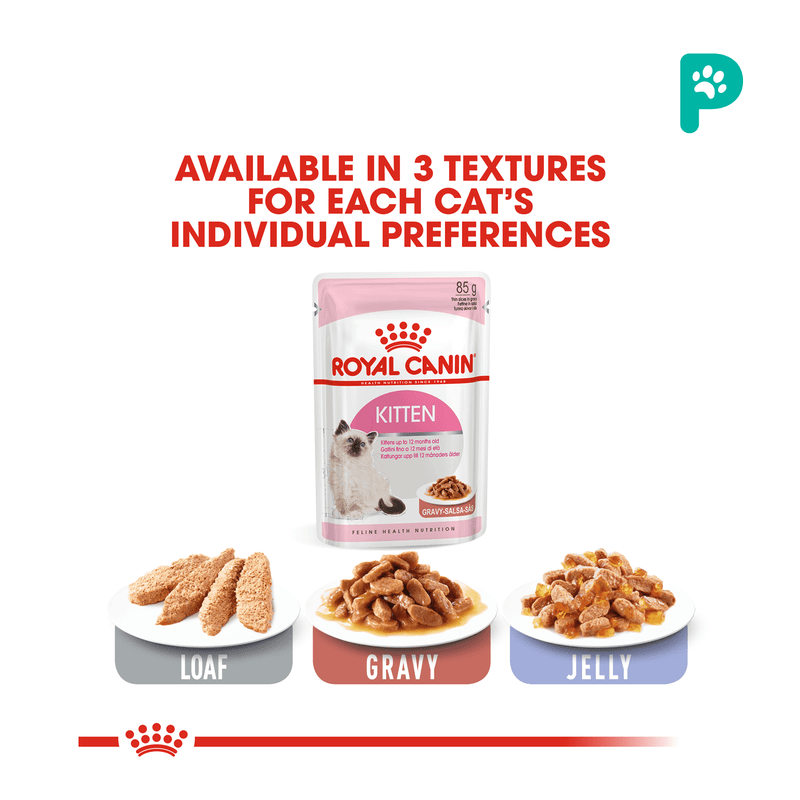 Royal Canin Kitten Pouch Wet Cat Food (12 Packs)