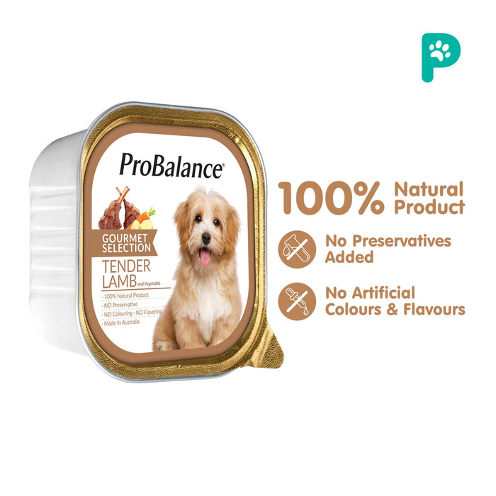ProBalance 100G Tender Lamb Gourmet Selection Wet Dog Food