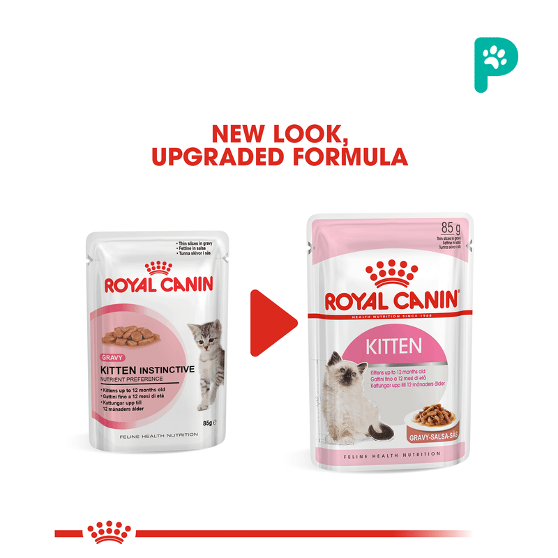Royal Canin Kitten Pouch Wet Cat Food (12 Packs)