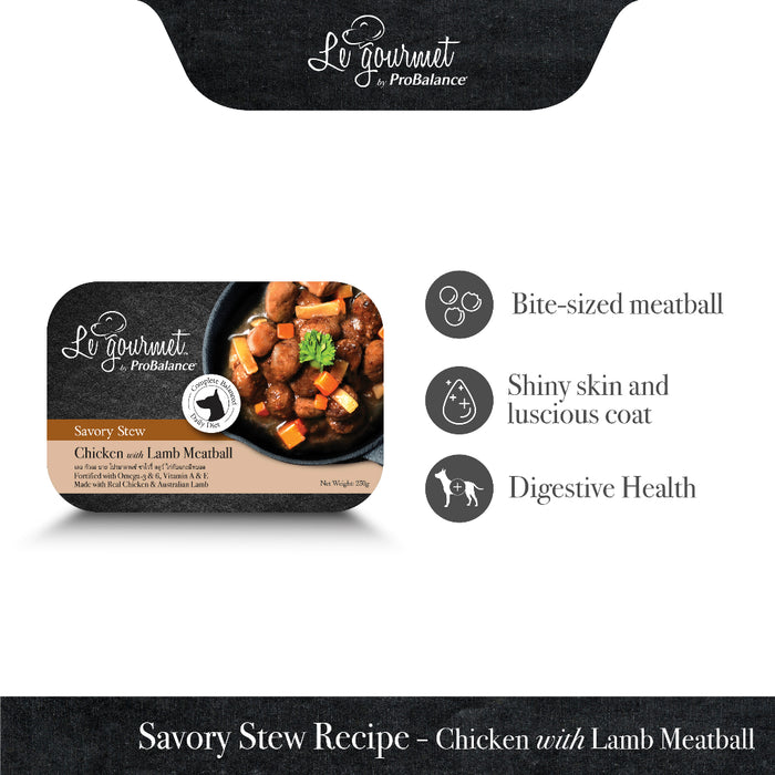 Le Gourmet Savory Stew (Chicken Meatball Recipe / Chicken with Lamb Meatball Recipe) 230g